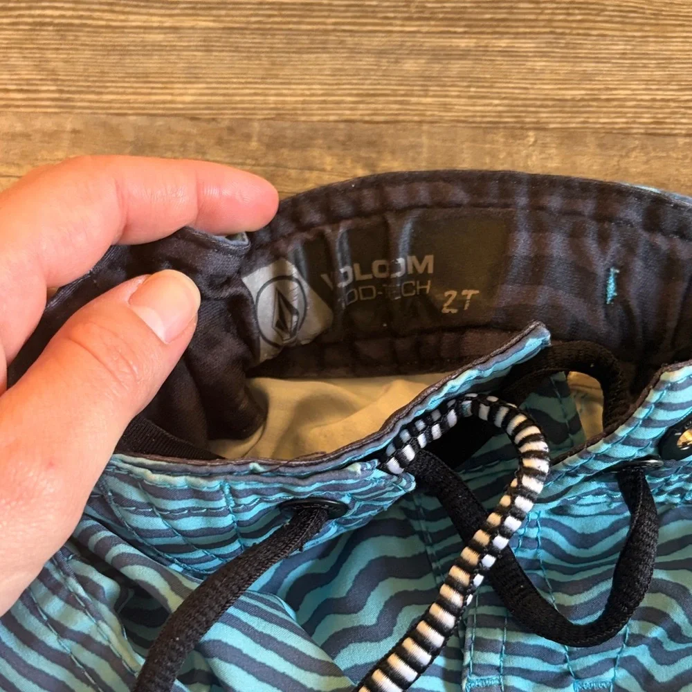 Volcom Kids Swim Trunks - Aqua‎ Wave Design